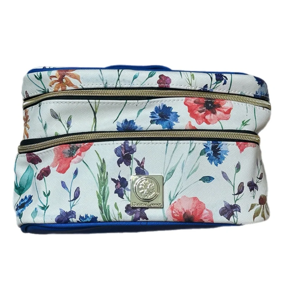 Christian Lacroix NWOT Floral Cosmetic Bag Beauty Travel Case